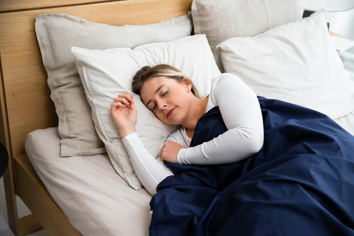 woman resting peacefully